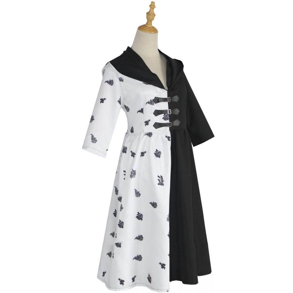 Evil Madame Costume Cruella De Vil cosplay dress 101 Dalmatians - Azufun