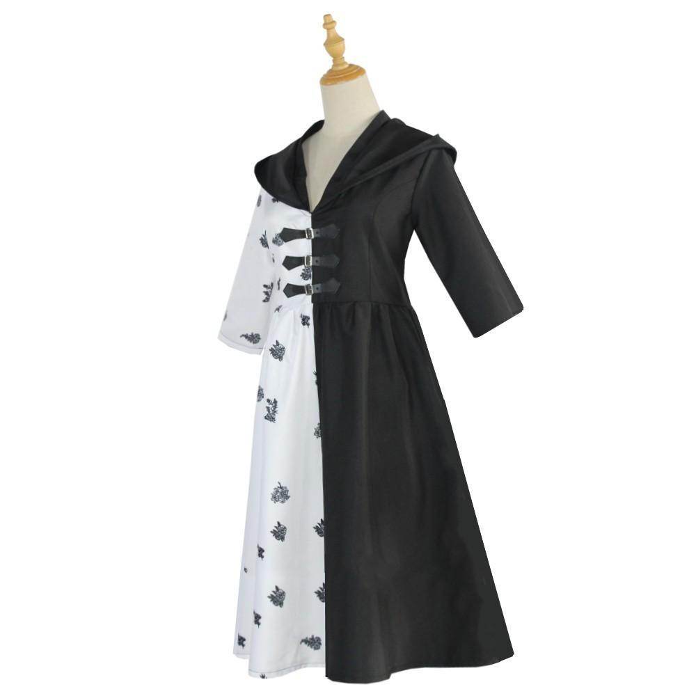 Evil Madame Costume Cruella De Vil cosplay dress 101 Dalmatians - Azufun