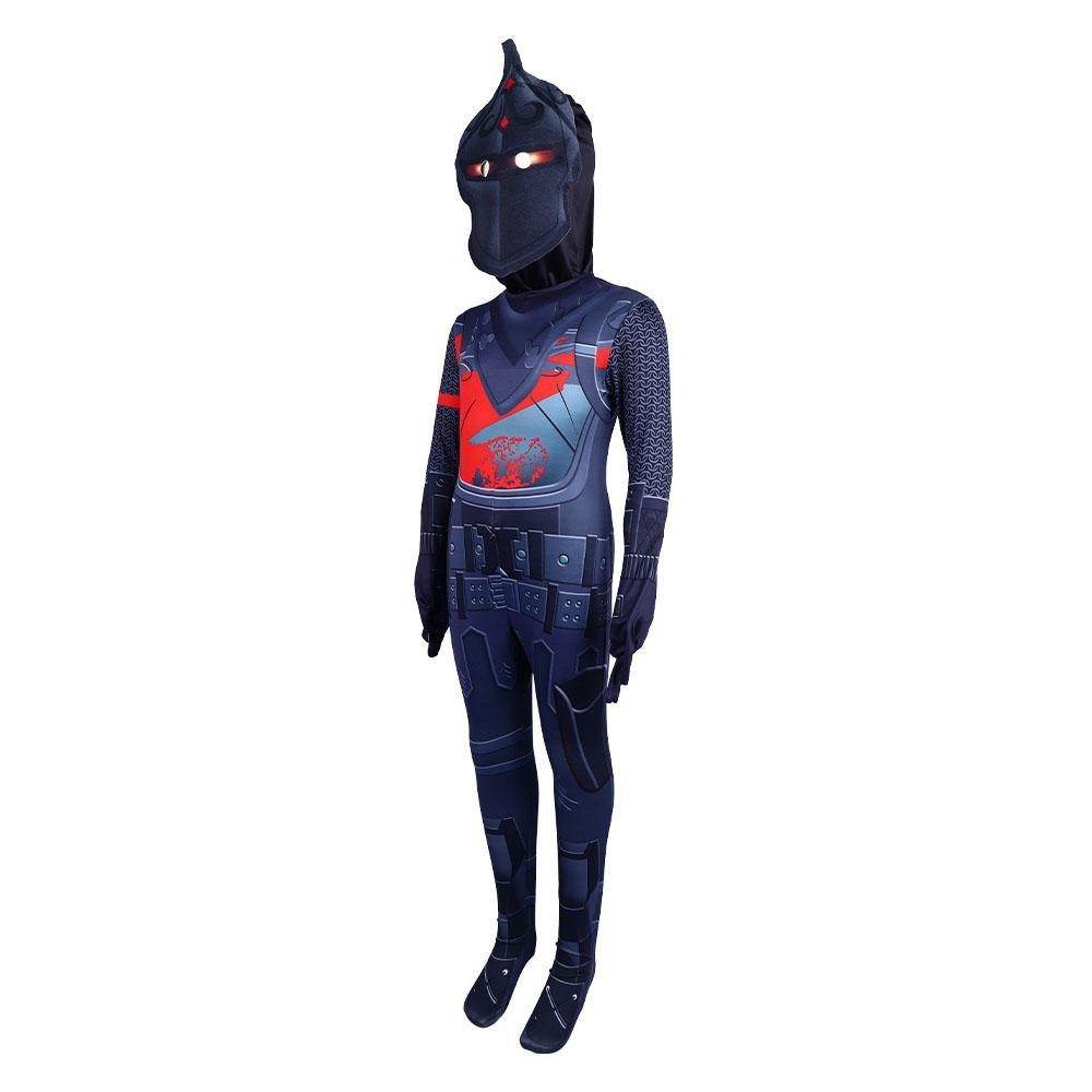 Fortnite Boy Black Knight Costume Jumpsuit for Kids - Azufun