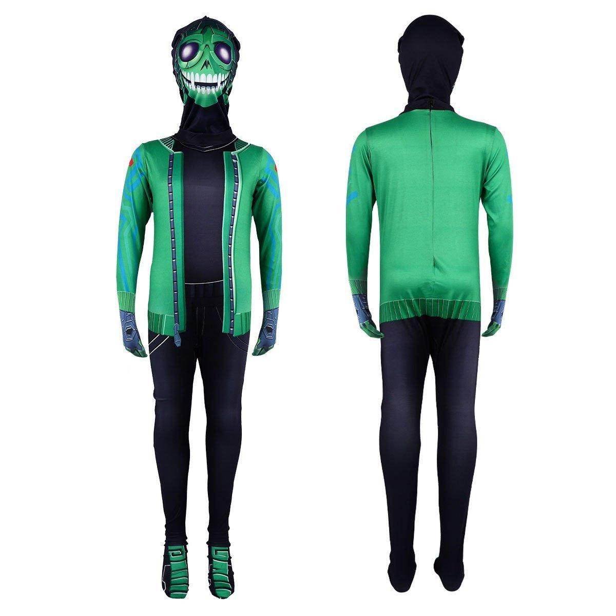 Fortnite Mezmer Cosplay Costume Halloween Jumpsuit Mask for Kids - Azufun