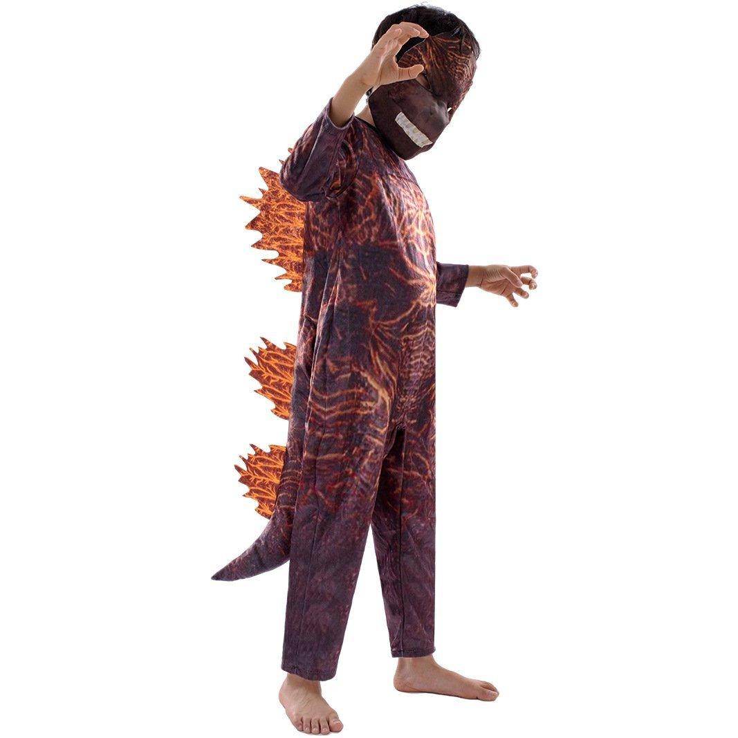 Halloween New Cosplay Fire Godzilla Kids Costume - Azufun