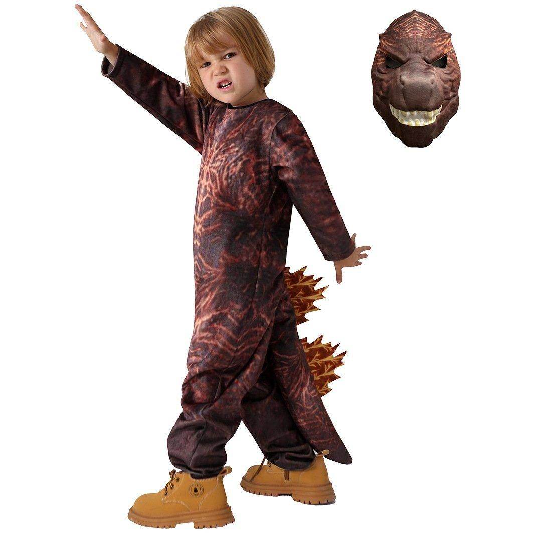 Halloween New Cosplay Fire Godzilla Kids Costume - Azufun