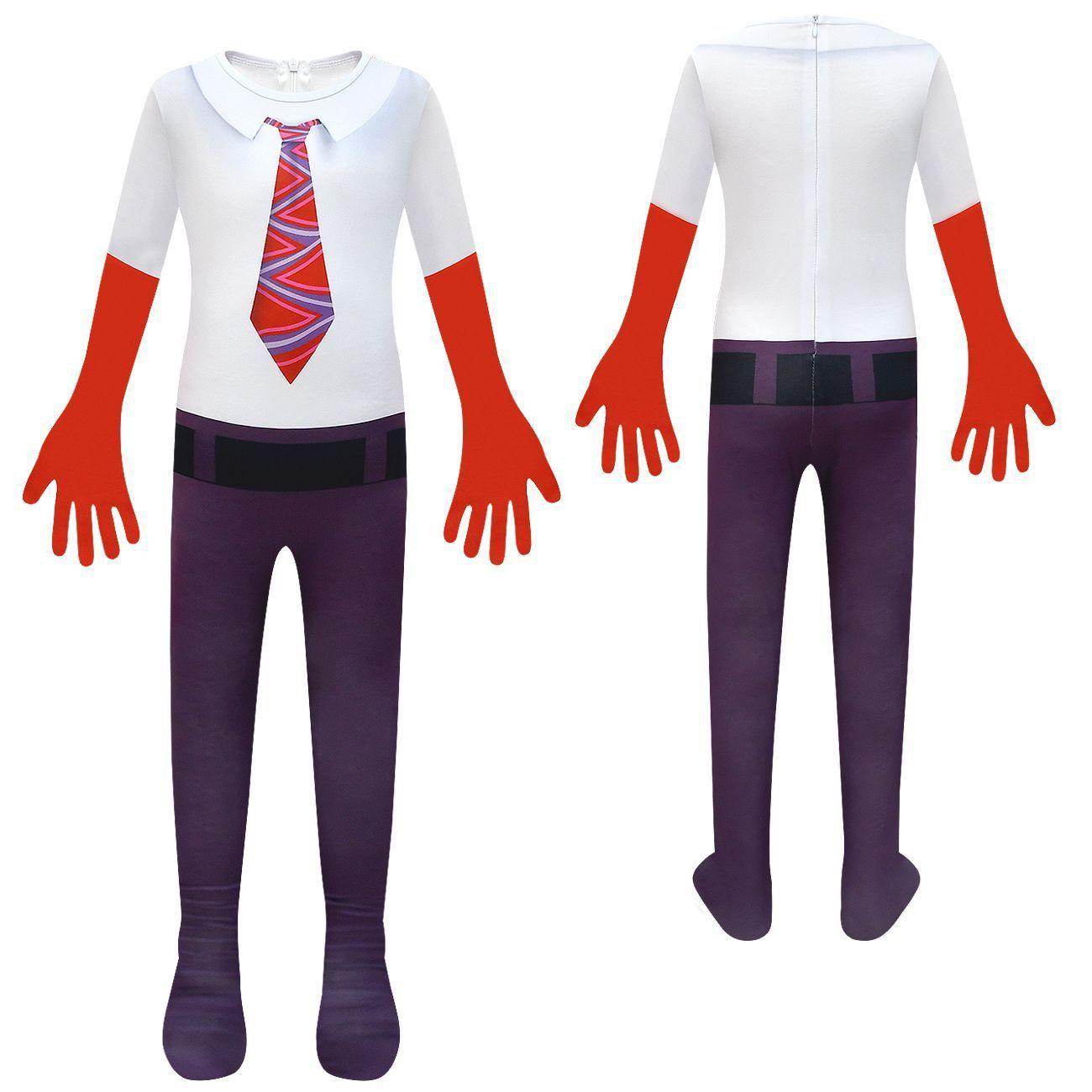 Inside Out Anger Cosplay Jumpsuit for Boys Kids' Zentai Costume - Azufun