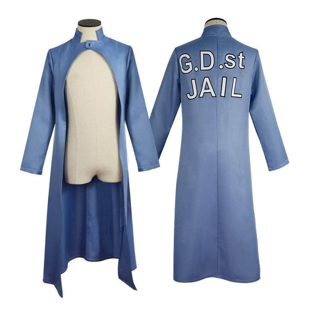 JOJO Stone Ocean Jolyne Cujoh Trench Coat Cosplay Costume Outfits Halloween Carnival Suit - Azufun