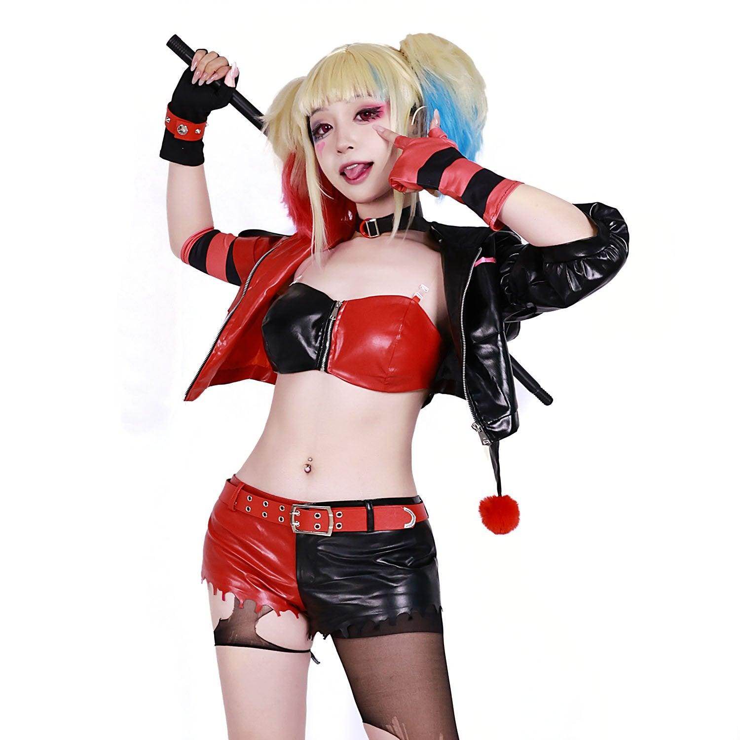 Joker girl cosplay costume suicide squad Harley Quinn cosplay anime - Azufun