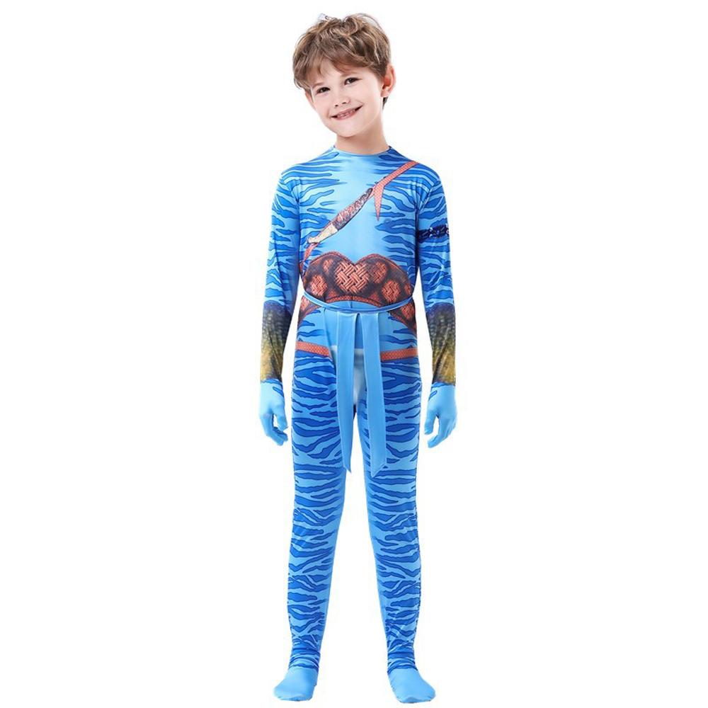 Avatar: The Way of Water Cosplay Costume kids zentai costume jumpsuit