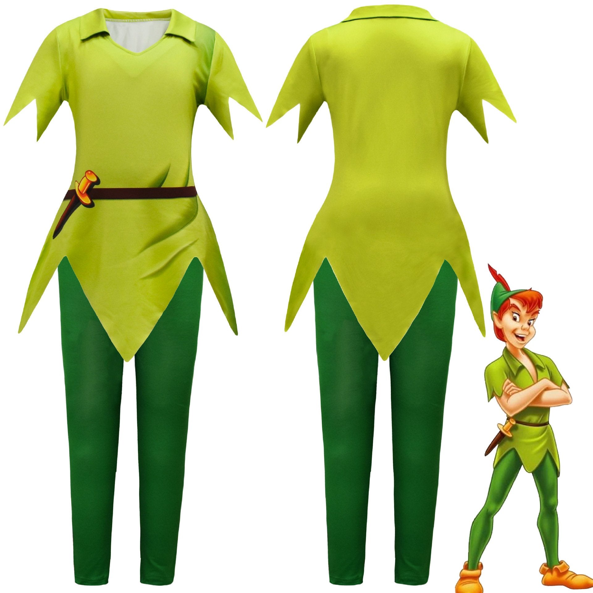 Peter Pan Shorts Suit Halloween Outfits Cosplay Costume For Kids