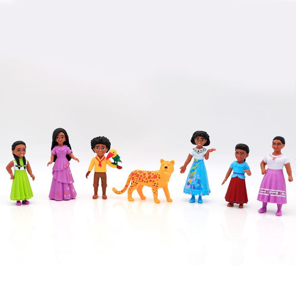 Encanto Cartoon Figure Play Set Doll Ornaments Hand-made Model 4.5-5 Inch