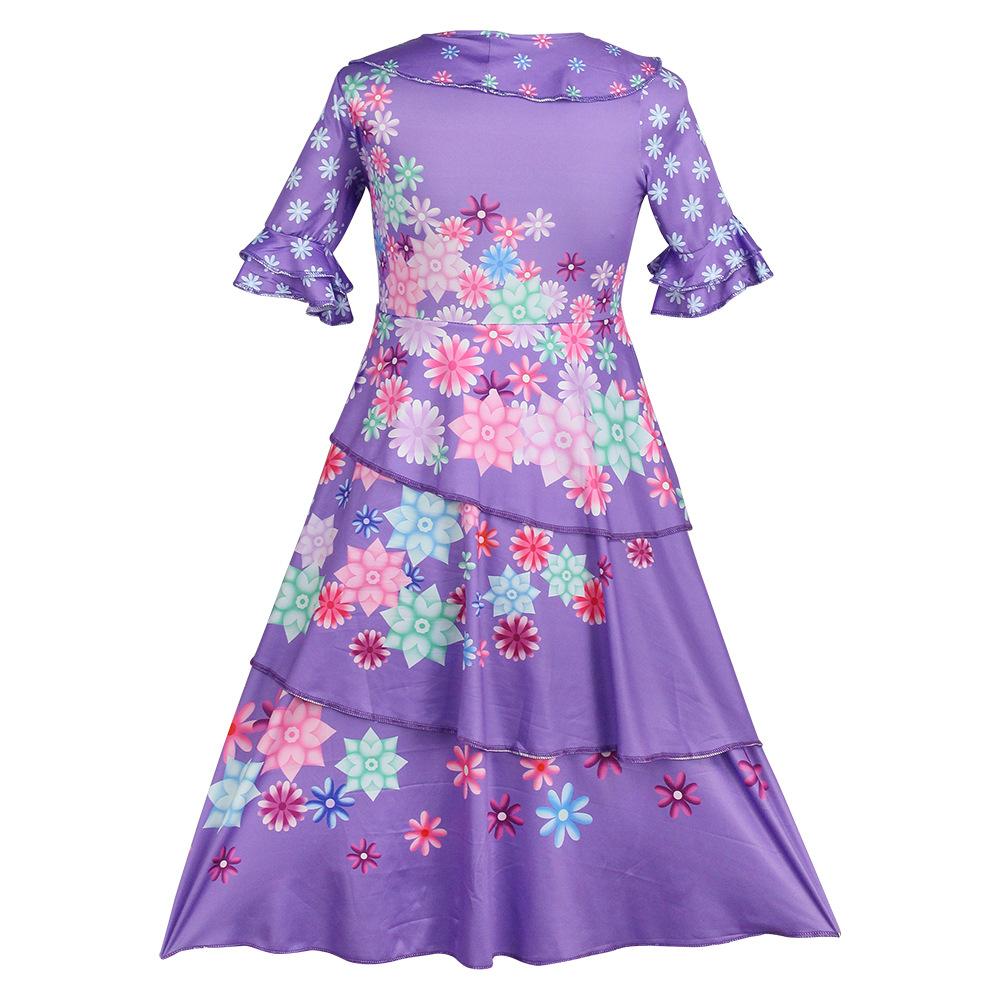 Encanto Isabella Dresses Cosplay Costume for Adults Kids Performance Outfits