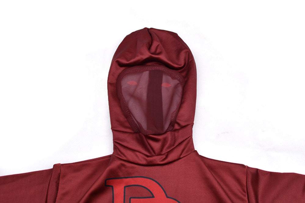 Kids Daredevil Zentai Costume Superhero Cosplay Party Spandex Bodysuit
