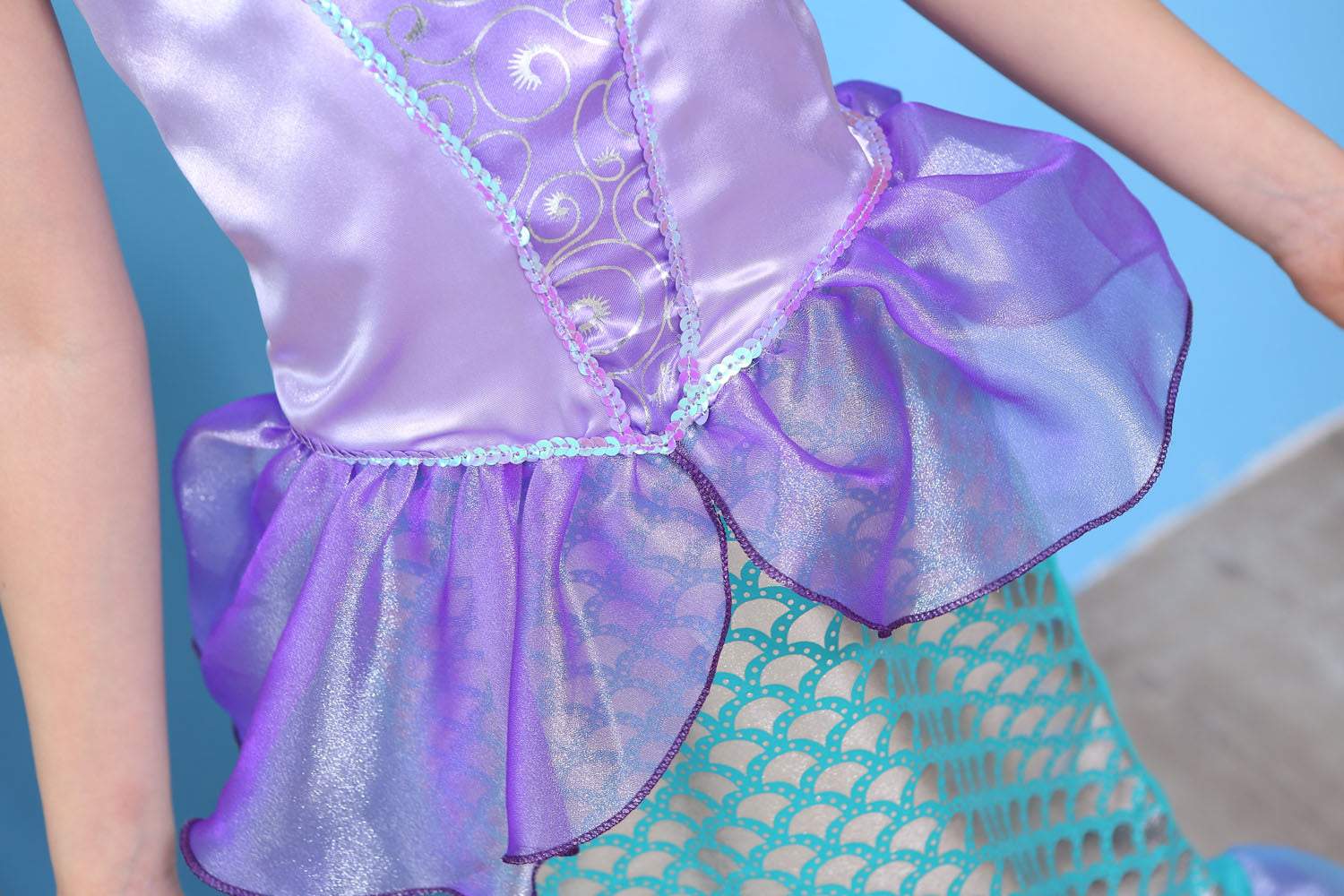 The Little Mermaid Ariel Princess Kids Girl Dress Cosplay Costume