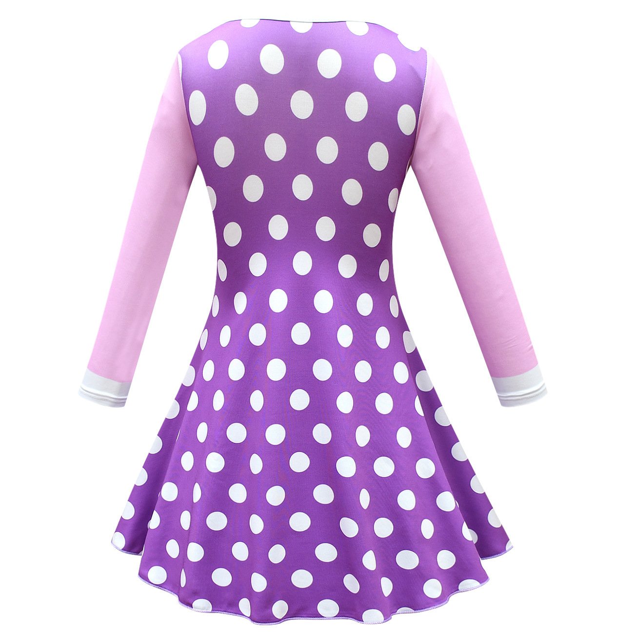 CocoMelon Costumes Girls Halloween Long Sleeve Dress with Mask