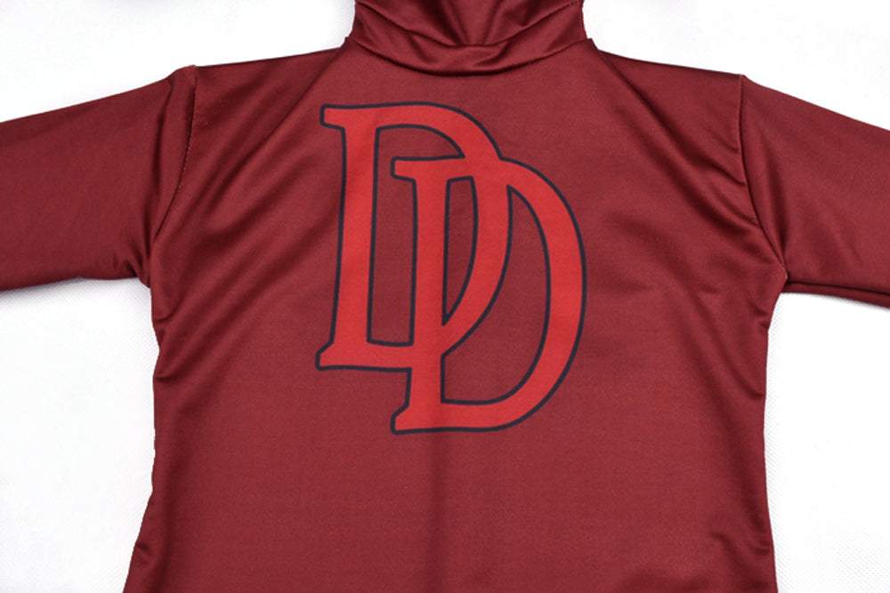Kids Daredevil Zentai Costume Superhero Cosplay Party Spandex Bodysuit