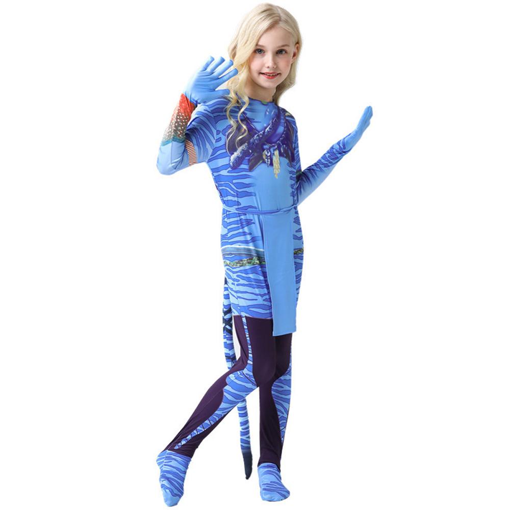 Avatar: The Way of Water Cosplay Costume kids zentai costume jumpsuit
