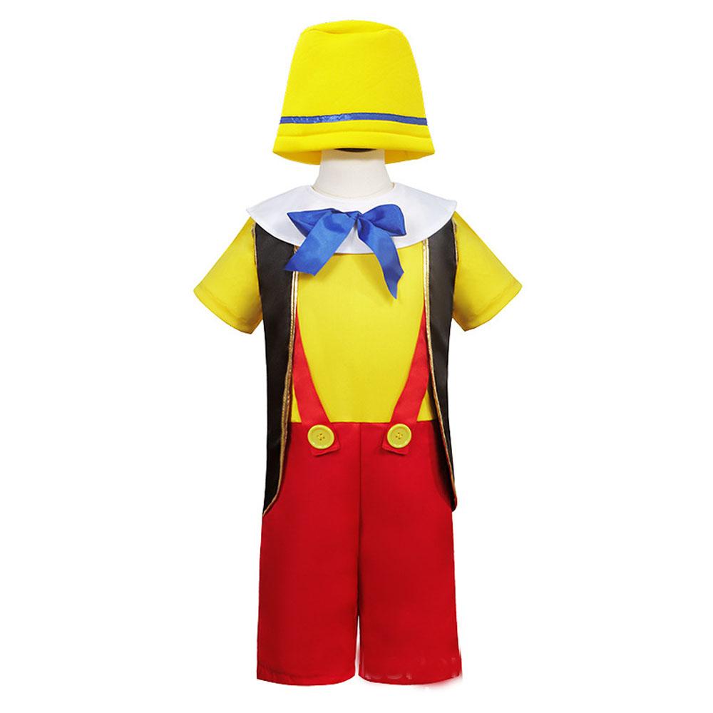 Long nose Pinocchio Set Halloween Carnival Cosplay Costume For Kids