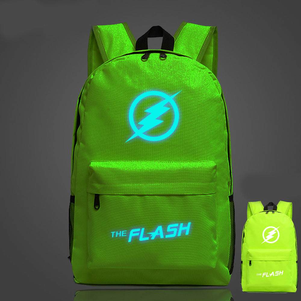 The Flash Anime Backpack Night Luminous Cosplay Shoulder School Bag