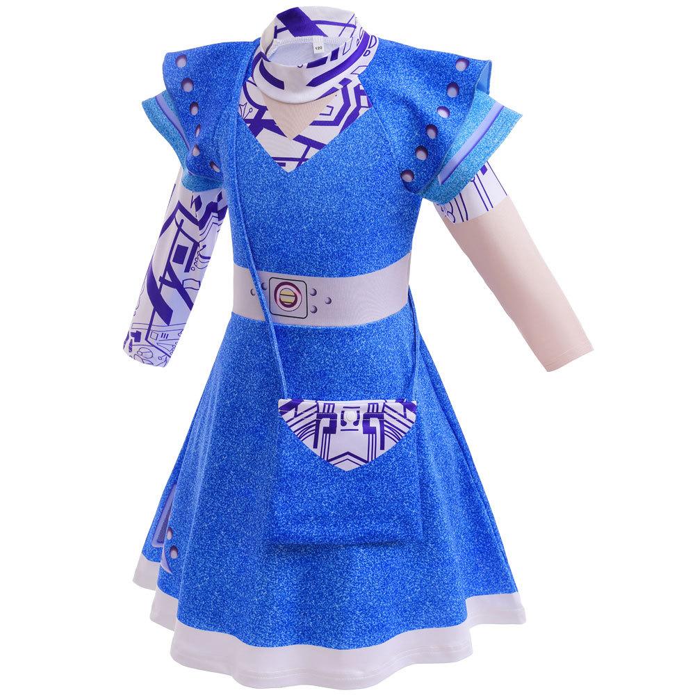 Zombie 3 Children's cheerleading cosplay costumes Halloween girls' dresses
