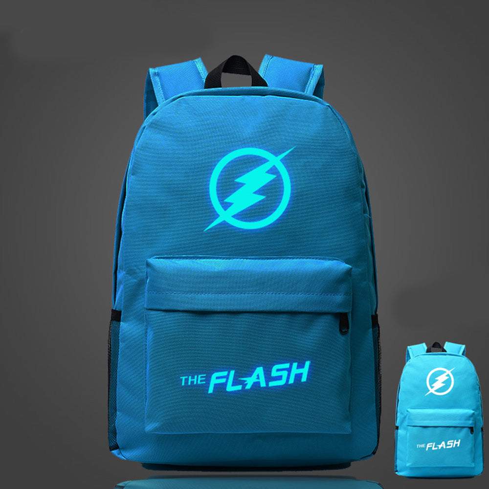 The Flash Anime Backpack Night Luminous Cosplay Shoulder School Bag