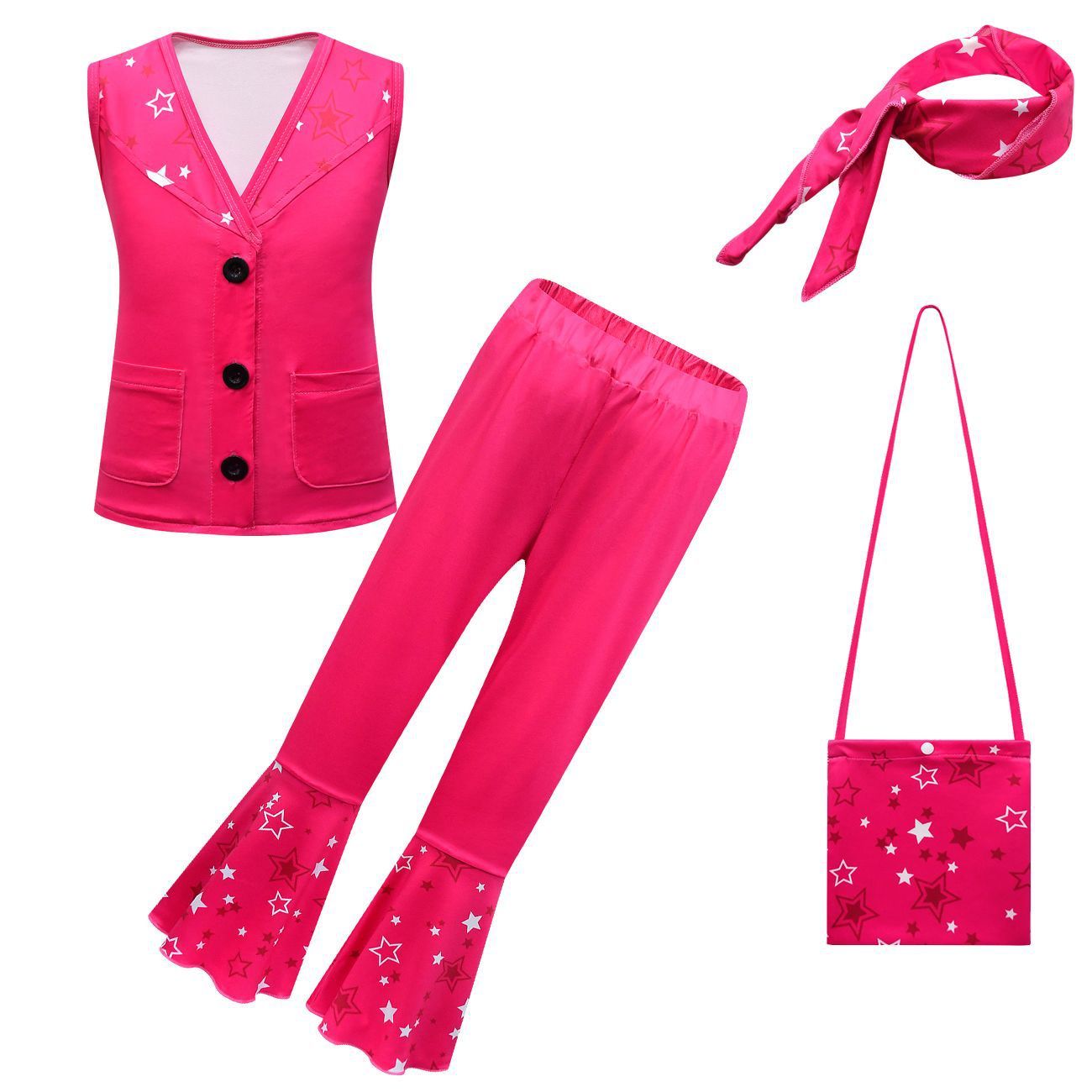 Barbie Movie Margot Barbie Set Halloween Outfits Cosplay Costume Kids