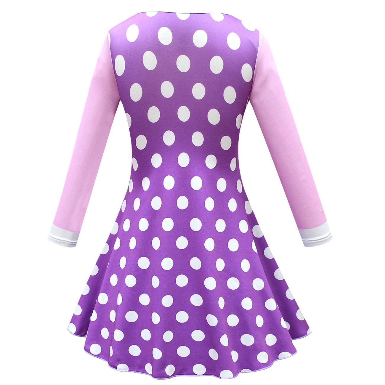 CocoMelon Costumes Girls Halloween Long Sleeve Dress with Mask