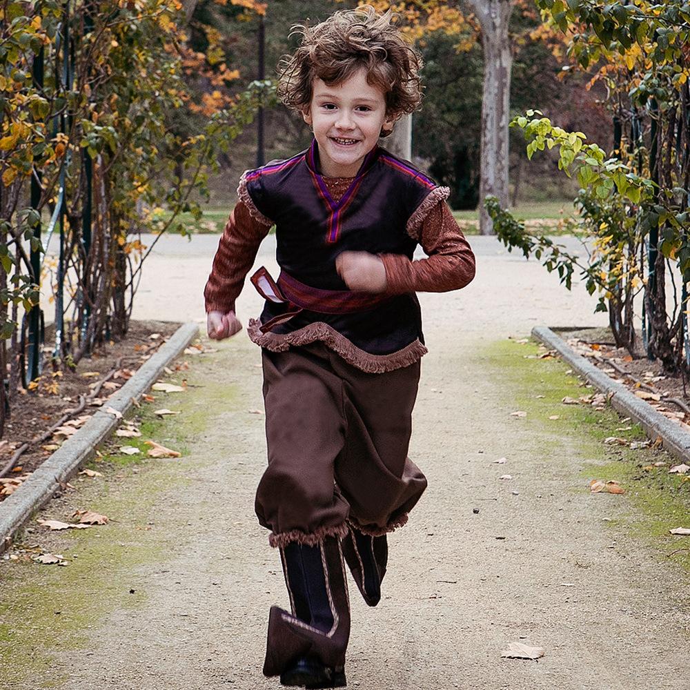 Kids Kristoff Costume Boys Fancy Dress Up Halloween Themed Party Cosplay Jumpsuit