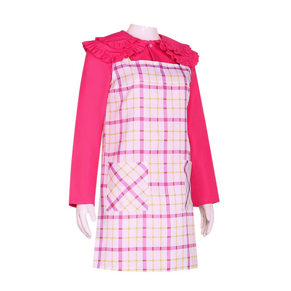Wednesday Cosplay Costume Enid Sinclair Pink Dress Halloween Outfit for Women