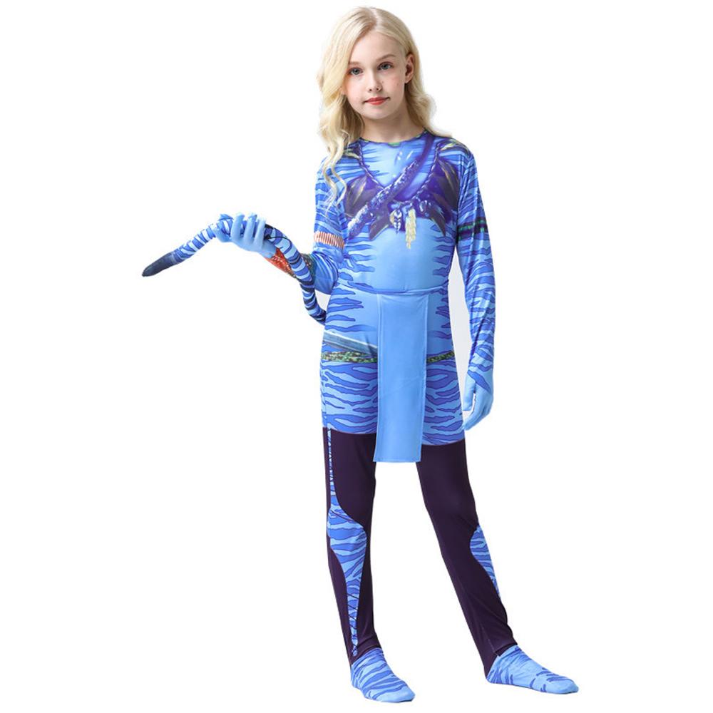 Avatar: The Way of Water Cosplay Costume kids zentai costume jumpsuit