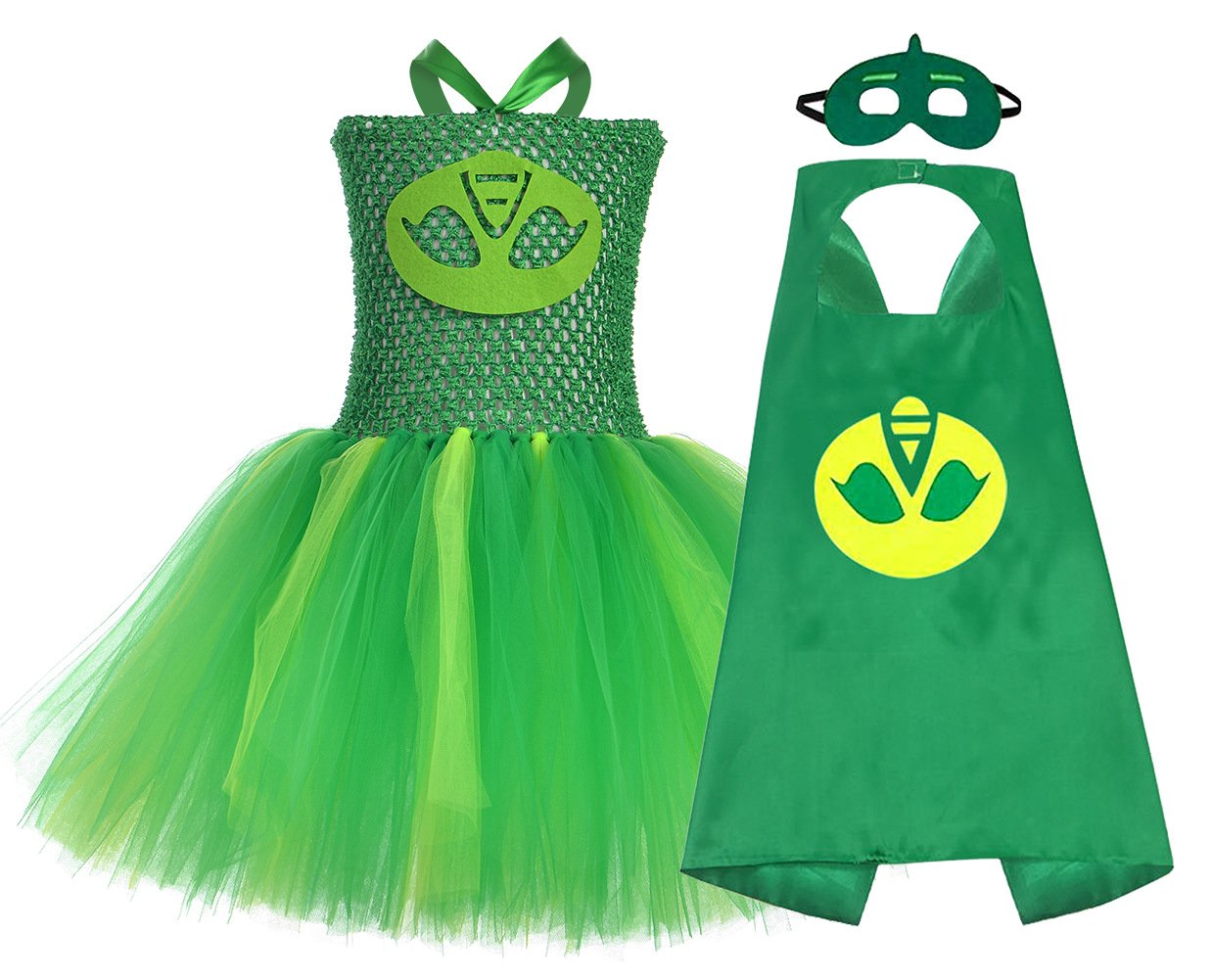 PJ Masks Superhero Cosplay Halloween Costumes Tutu Dress Suits