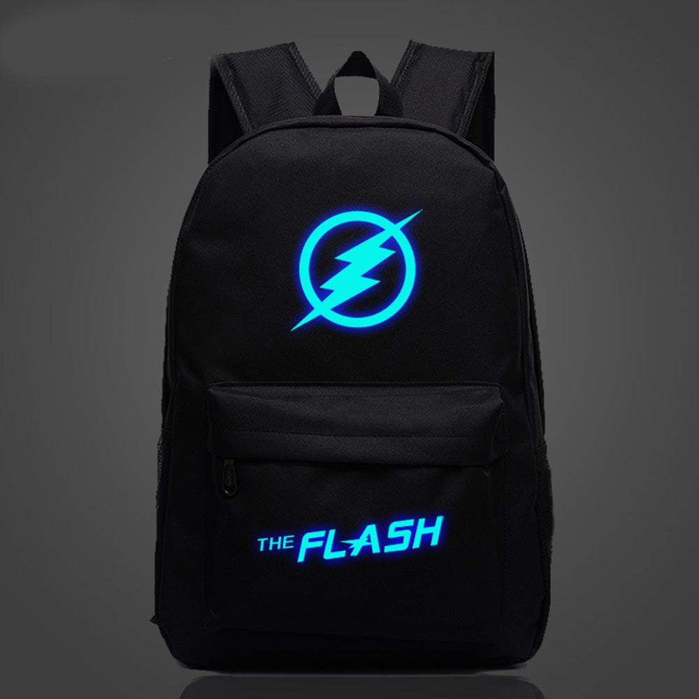 The Flash Anime Backpack Night Luminous Cosplay Shoulder School Bag