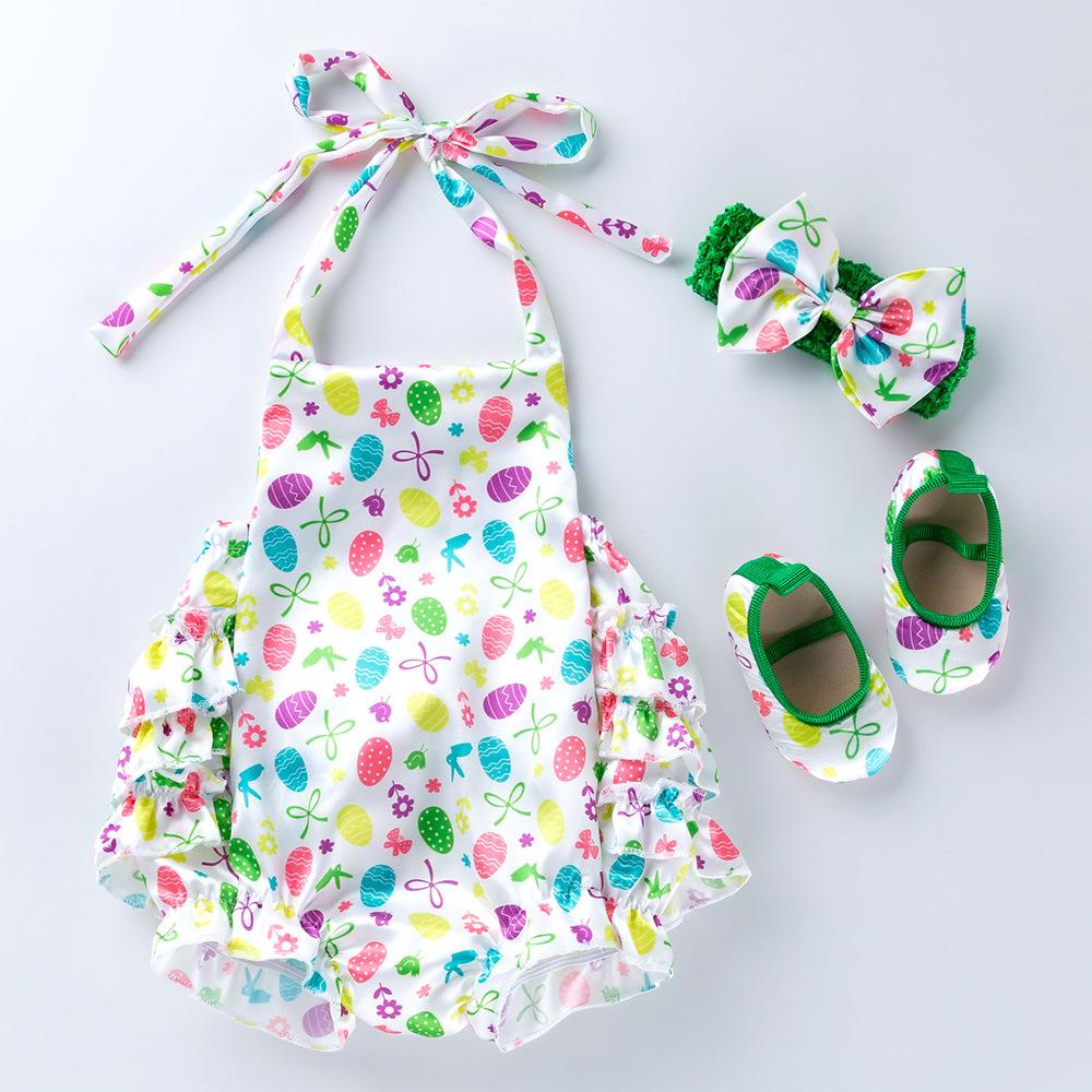 Toddler Baby Girl Strap Sleeveless Romper Bodysuit Jumpsuit Summer Outfit