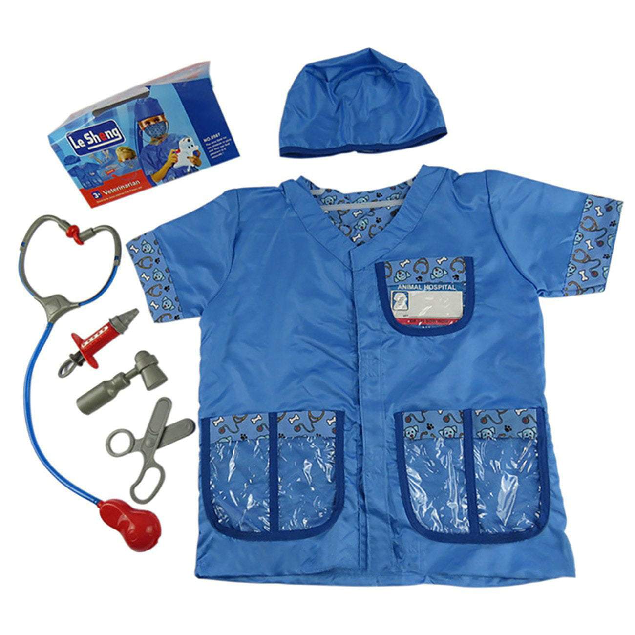 Veterinary Cosplay Costume Kids Halloween Performance Outfits