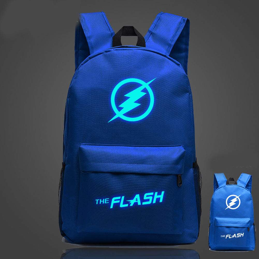 The Flash Anime Backpack Night Luminous Cosplay Shoulder School Bag
