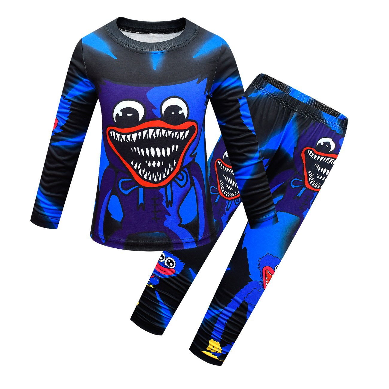 Poppy Playtime Cartoon Long Sleeve Pants Sets for Big Kids