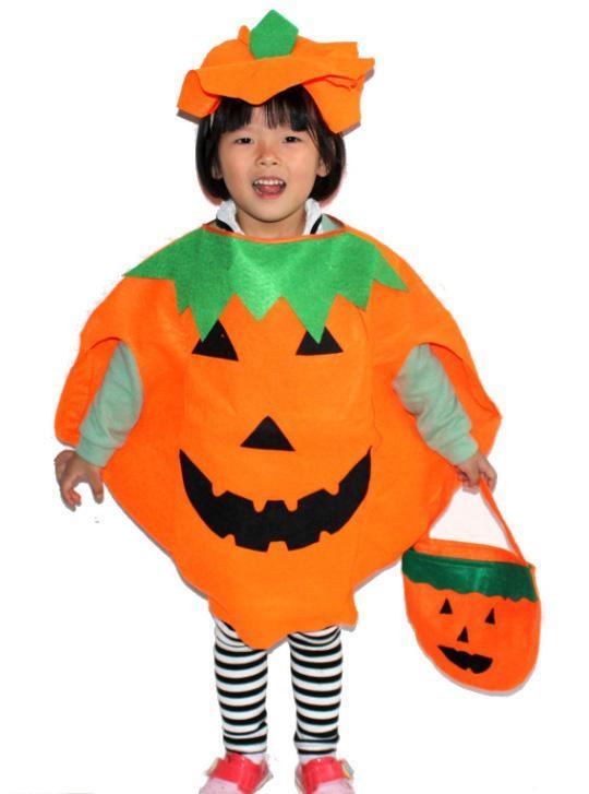 Children's Halloween Party Costume Jackolantern Pumpkin Kid Child