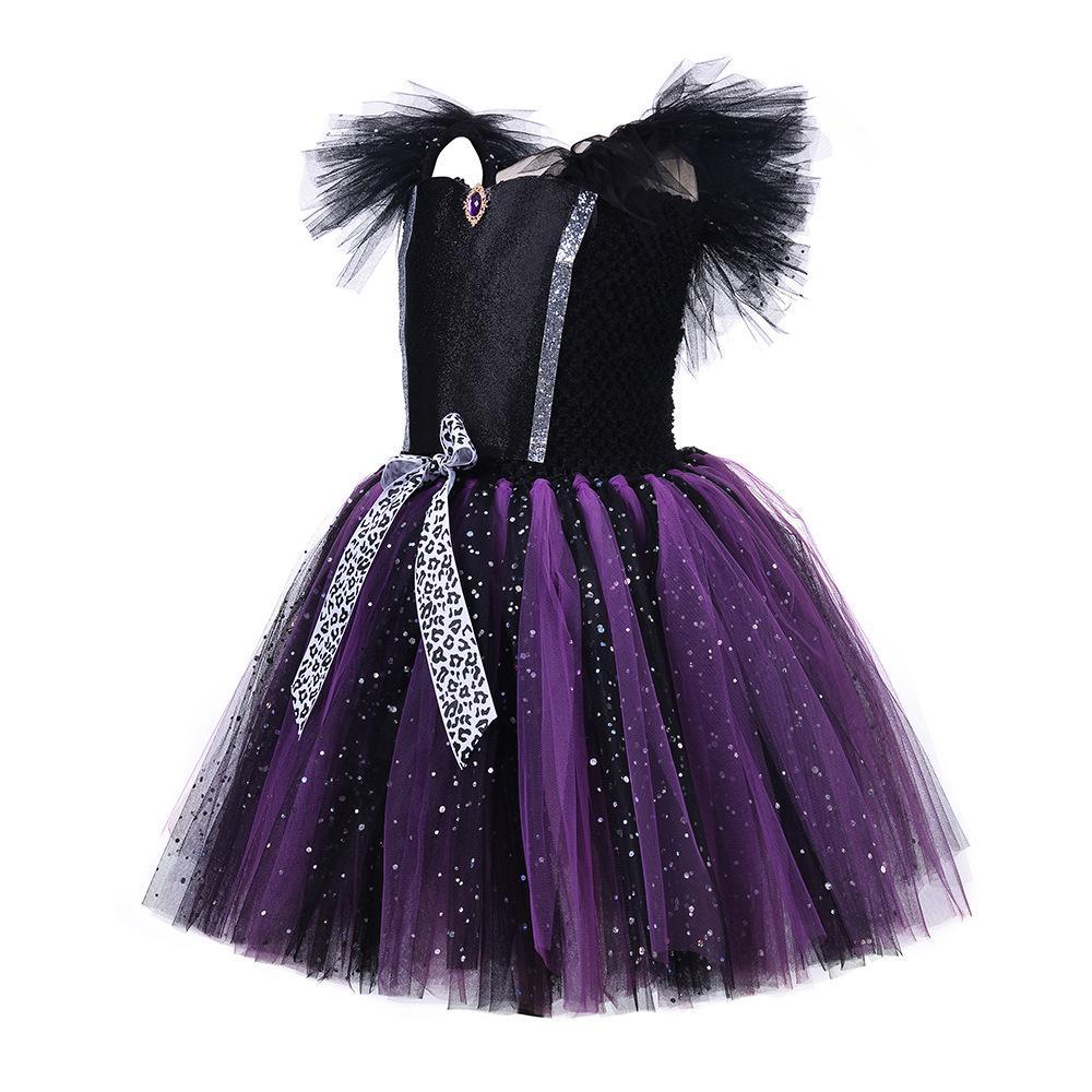 Maleficent Tutu Dress for Baby Girl Halloween Cartoon Costume