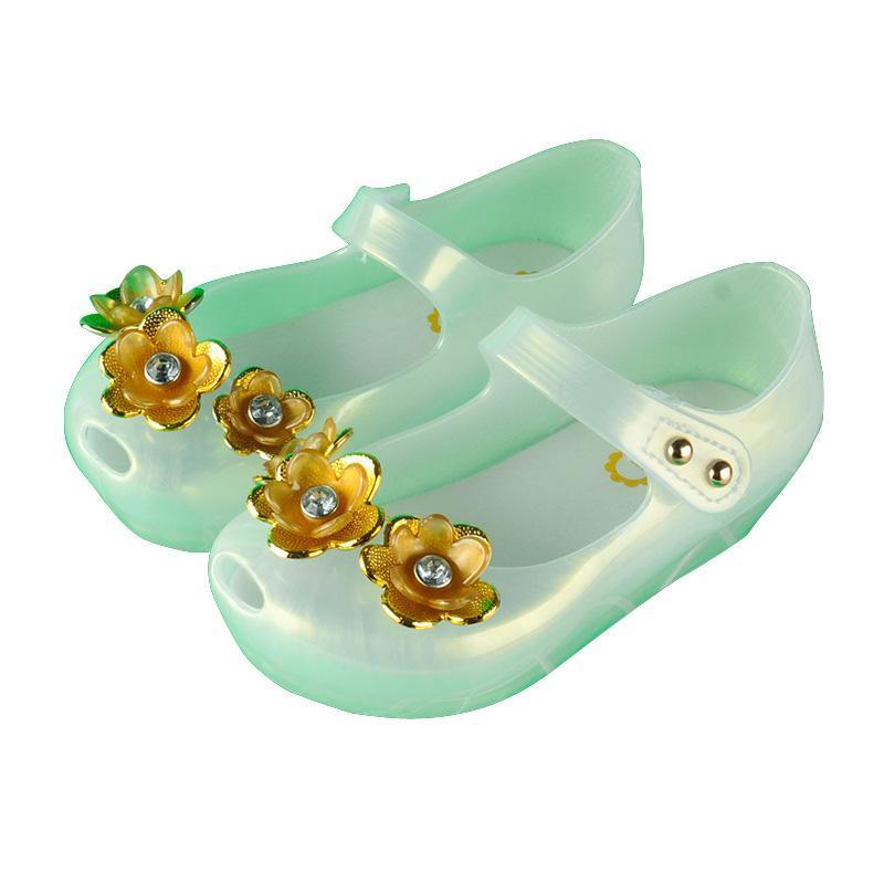 Led Unicorn Shoes Kids Glitter Shoes Mary Jelly Flats Shoes For Girls