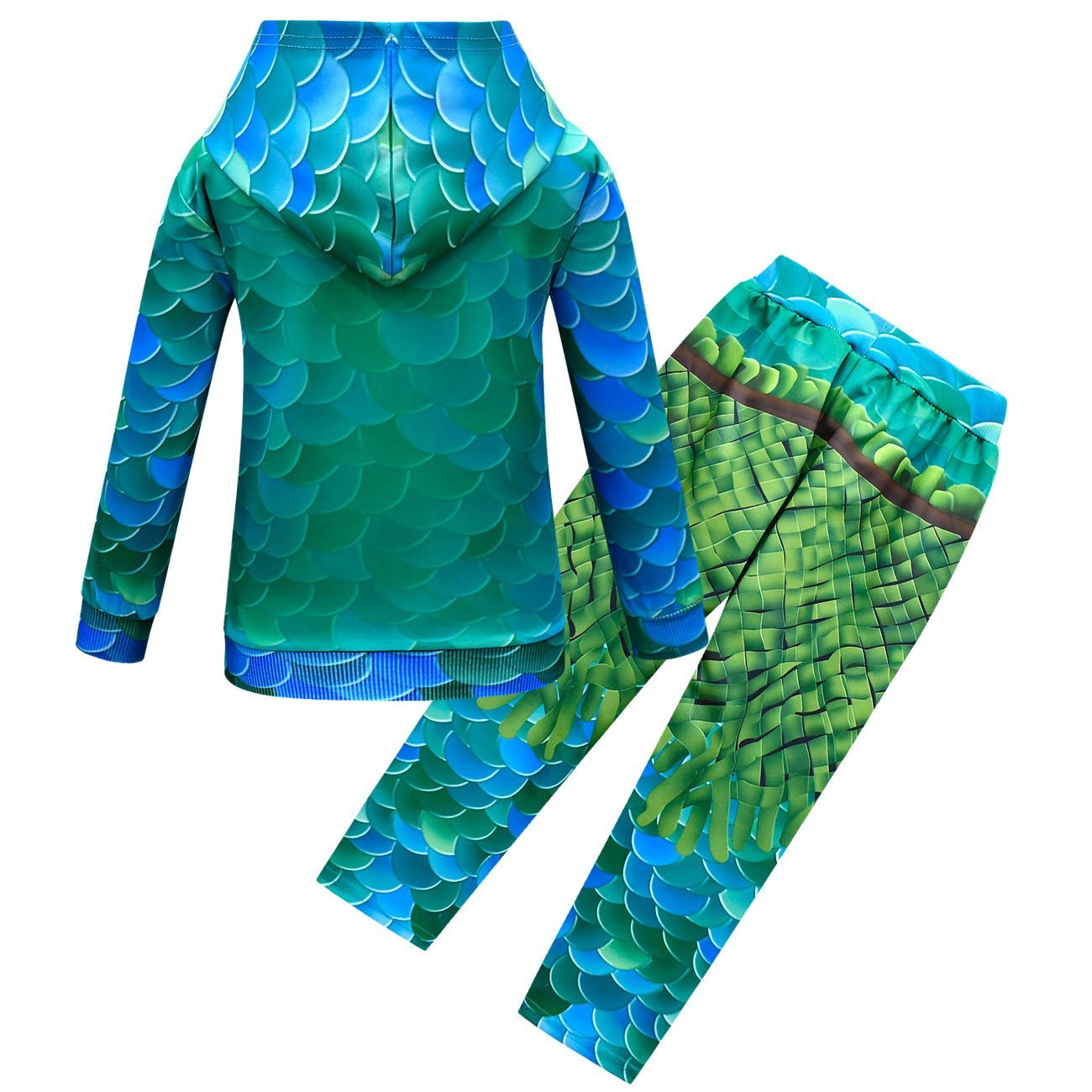 Luca cosplay fish monster costume boy sweater hoodie trousers suit