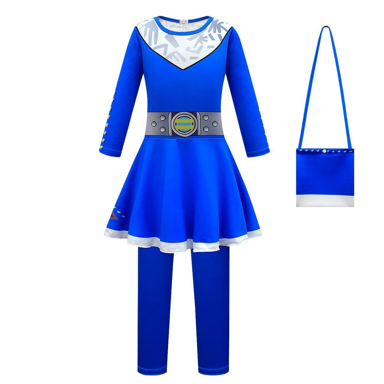 College Zombies 3 Blue Cosplay dress Jumpsuit Costume Bodysuit Outfits for kids