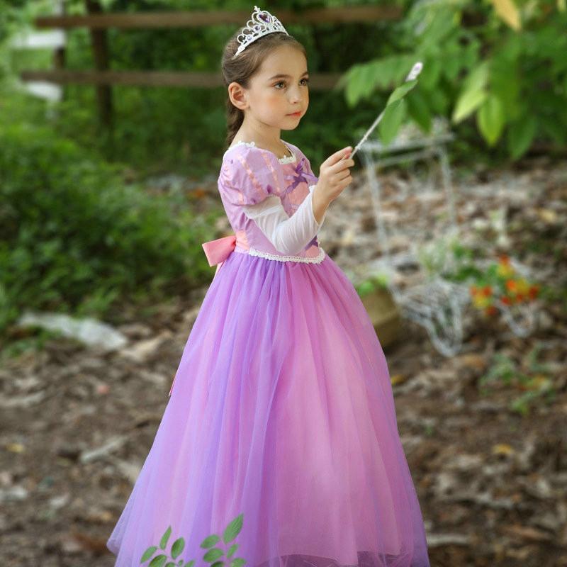 Fairy Tale Princess Rapunzel Performance Party Princess Dress For Girl