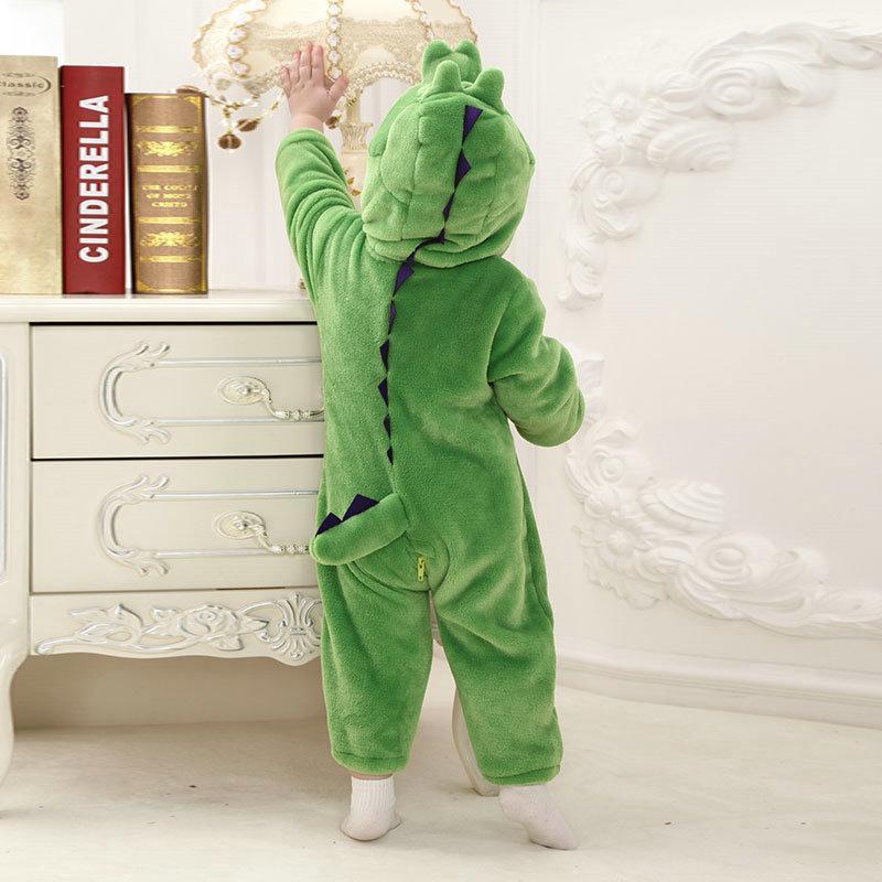 Green Dinosaur Baby Infant Toddler Animal Onesie Costume