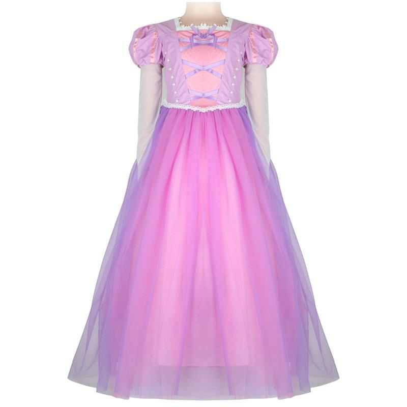 Fairy Tale Princess Rapunzel Performance Party Princess Dress For Girl