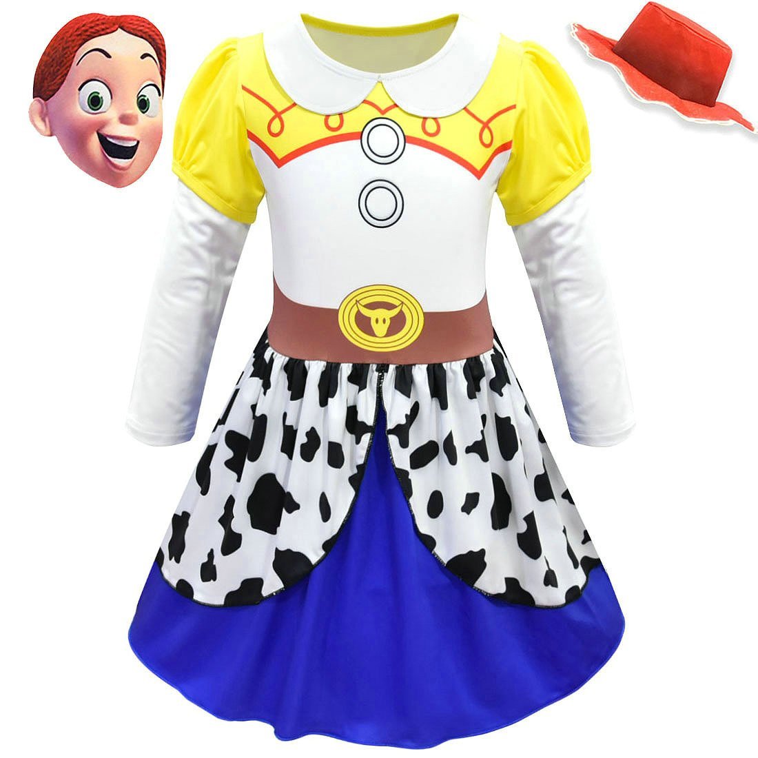 Toy Story 4 Jessie Costume Long Sleeve Dress for Kids