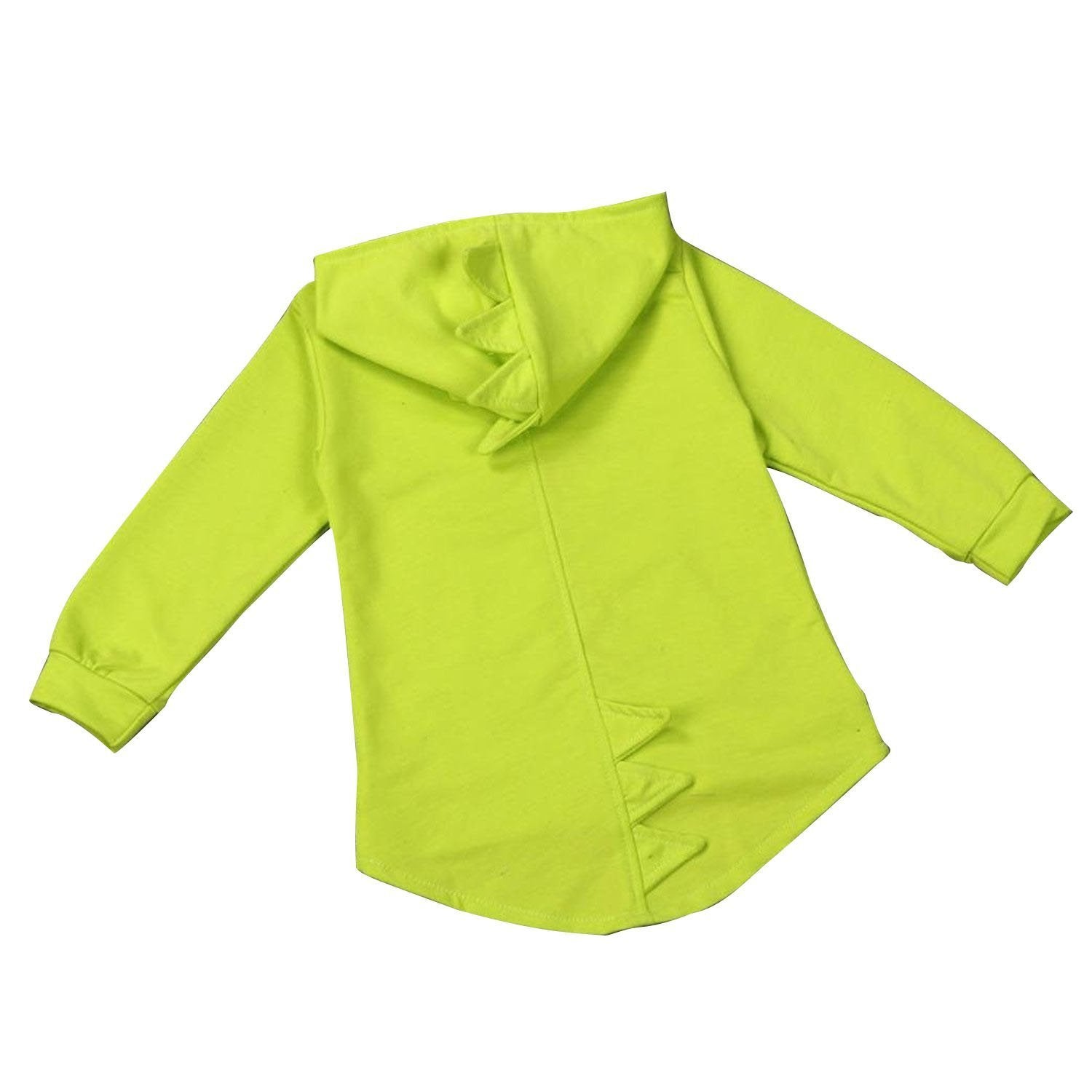 Children Spring Dinosaur Style Zipper Hooded Coat Jacket