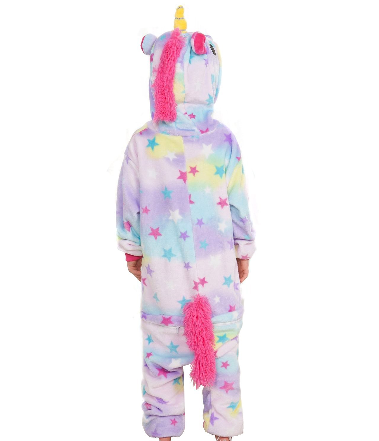 Kids Dreaming Star Print Unicorn Kigurumi Onesies Pajamas