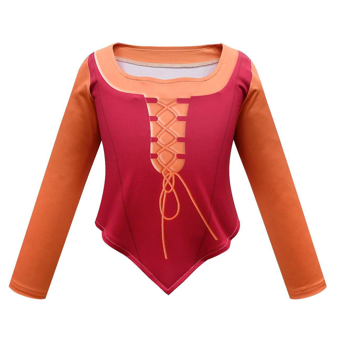 Girls' Hocus Pocus Mary Sanderson Cosplay Costumes Halloween long dress cape Outfit For Kids