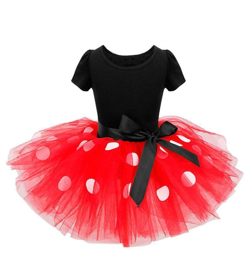 Kids Baby Girls Minnie Mouse Tutu Dress Costume