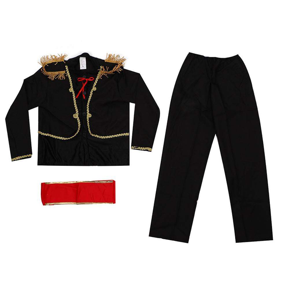 Spanish Mariachi Costume Cosplay Matador Flamenco Halloween Party Dance Exotic Outfit Dress Up for Kids