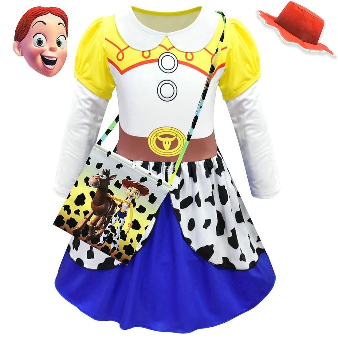 Toy Story 4 Jessie Costume Long Sleeve Dress for Kids