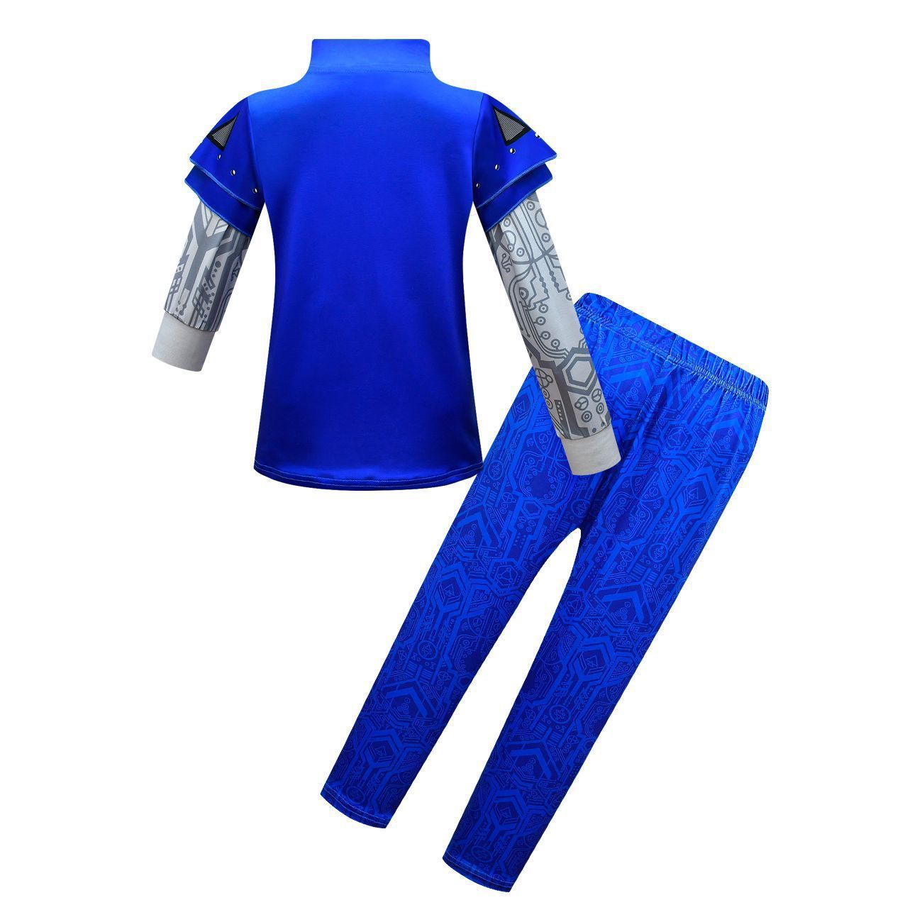 College Zombies 3 Blue Cosplay two piece set Costume Bodysuit Outfits for kids