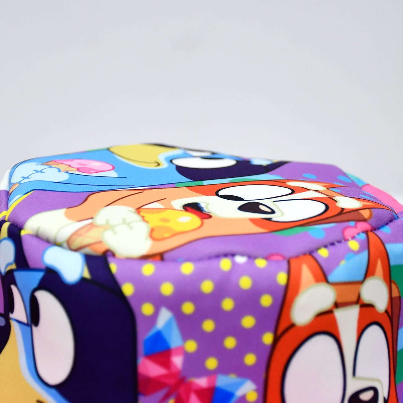 Bruy Short Sleeve Cartoon Pleated Skirt Bag Hat Set - Azufun